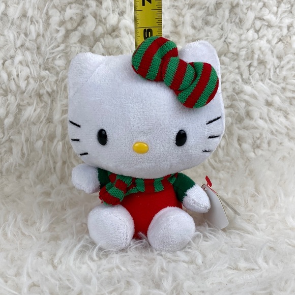 Sanrio Ty Hello Kitty Christmas Hello Kitty Plush Stuffed Animal Toy 6” - Picture 11 of 11